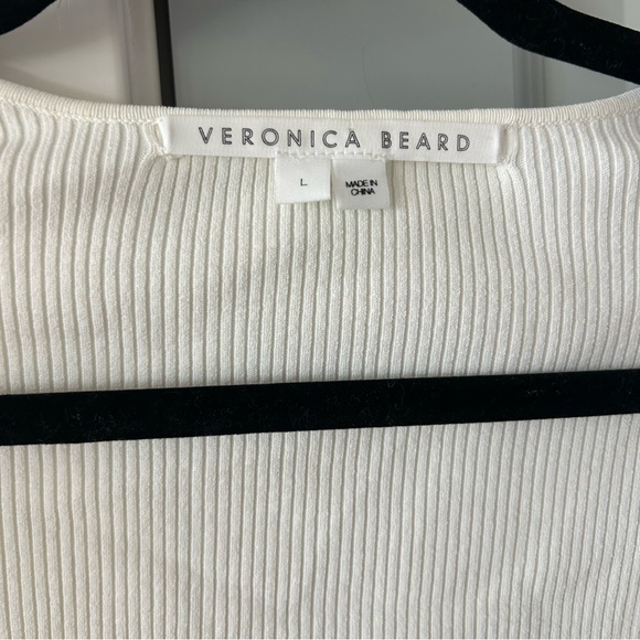 New Veronica Beard Gladys Ribbed Sweatheart Top - Picture 5 of 6